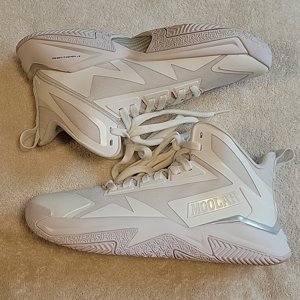 Moolah Triple Double White Hot Basketball Sneakers - Picture 5 of 8